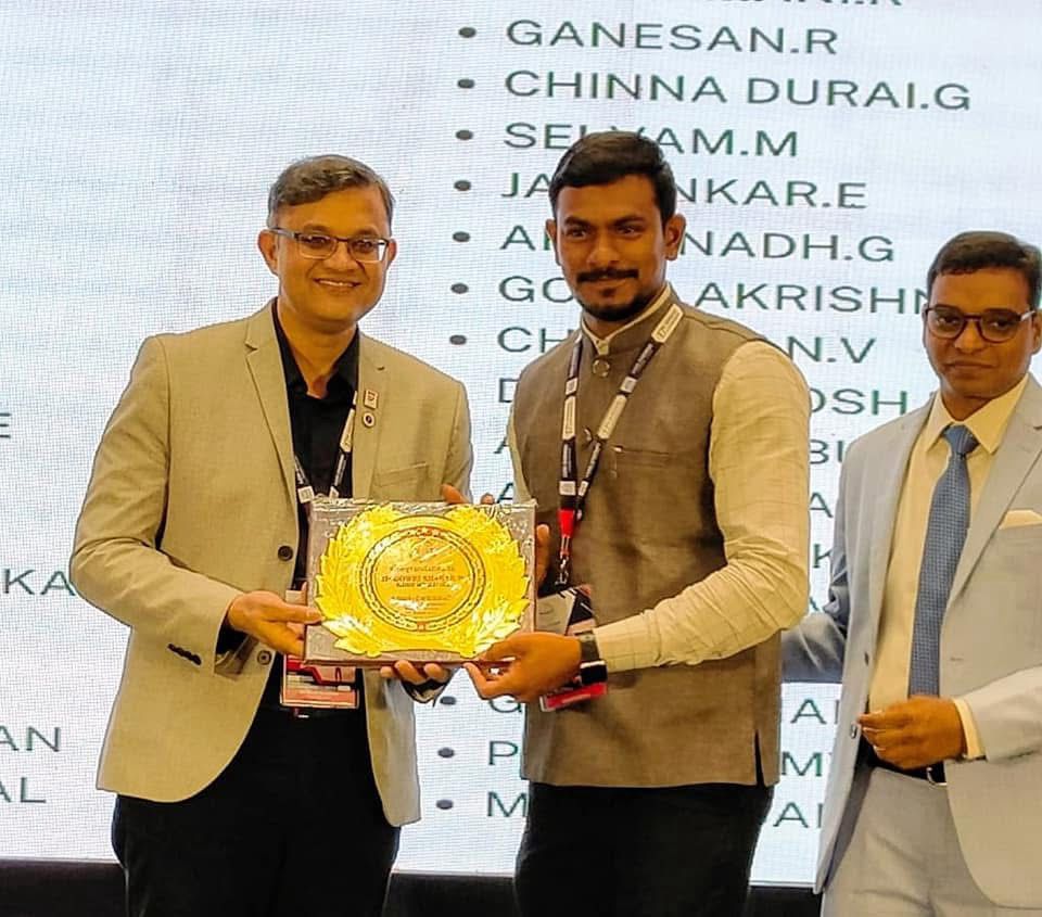 Awarded Trophy for Remarkable Achievement